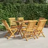 Image de vidaXL Tuinstoelen inklapbaar 6 st 47x63x90 cm massief teakhout3155047
