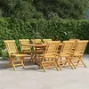 Image de vidaXL Tuinstoelen inklapbaar 8 st 47x63x90 cm massief teakhout3155048