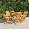 Image de vidaXL Chaises de jardin pliantes lot de 6 47x47x89cm bois massif teck3155053