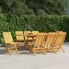 Image de vidaXL Chaises de jardin pliantes lot de 8 47x47x89cm bois massif teck3155054