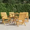 Image de vidaXL Chaises de jardin pliantes lot de 4 61x67x90cm bois massif teck3155055