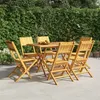 Image de vidaXL Chaises de jardin pliantes lot de 6 47x61x90cm bois massif teck3155059