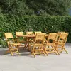 Image de vidaXL Chaises de jardin pliantes 8 pcs 55x61x90 cm bois massif teck 3155063