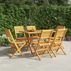 Image de vidaXL Chaises de jardin pliantes lot de 6 47x62x90cm bois massif teck3155065