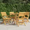 Image de vidaXL Chaises de jardin pliantes lot de 4 55x62x90cm bois massif teck3155067