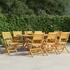 Image de vidaXL Chaises de jardin pliantes lot de 8 55x62x90cm bois massif teck3155069