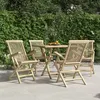 Image de Chaises de jardin pliantes lot de 4 gris 56x61x89 cm bois teck
