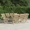 Image de vidaXL Chaises de jardin pliantes lot de 8 gris 56x61x89 cm bois teck3155072