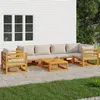 Image de vidaXL Salon de Jardin avec Coussins 7 pcs, Canapés avec Dossier, Ensemble de Meubles avec Table Basse Patio Terrasse, 3155305