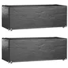 Image de vidaXL Housses salon de jardin 2pcs 8oeillets 192x82x65cm rectangulaire 3155349