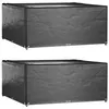 Image de vidaXL Housses de salon de jardin 2 pcs 16 oeillets 205x205x90 cm carré 3155350