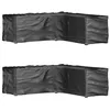 Image de vidaXL Housses de salon de jardin en forme de L 2 pcs 16 oeillets 3155374