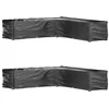 Image de vidaXL Housses de salon de jardin en forme de L 2 pcs 20 oeillets 3155375