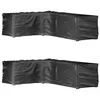 Image de vidaXL Housses de salon de jardin en forme de L 2 pcs 16 oeillets 3155379
