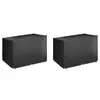 Image de vidaXL Housses de balancelle 2 pcs 12 oeillets 215x150x130/150 cm PE 3155382