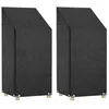 Image de vidaXL Housses de chaise de jardin 2 pcs 8 oeillets 65x65x110-150 cm PE 3155387