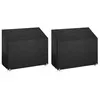 Image de vidaXL Housses de banc de jardin 2 pcs 8 oeillets 160x70x70-88 cm PE 3155390