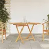Image de Table pliable de jardin 110x110x75 cm bois massif de teck