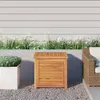 Image de Boîte de rangement de jardin et sac 60x50x58cm bois massif teck