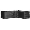 Image de vidaXL Housse de salon de jardin en forme de L 16 oeillets 260x210x80cm 319326