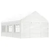 Image de vidaXL Prieel met dak 6,69x4,08x3,22 m polyetheen wit3155487