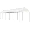 Image de vidaXL Prieel met dak 11,15x2,28x2,69 m polyetheen wit3155505