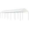 Image de vidaXL Prieel met dak 13,38x2,28x2,69 m polyetheen wit3155506