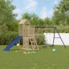Image de vidaXL Aire de jeux d'extérieur bois de pin massif, ensemble de jeu, ensemble de jeu en bois, ensemble de terrain de jeu 3155894