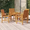 Image de vidaXL Tuinstoelen 4 st massief acaciahout3155975