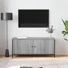 Image de vidaXL Meuble TV avec portes sonoma gris 102x35x45cm bois d'ingénierie826293