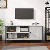 Image de vidaXL Meuble TV, Armoire de Télévision avec 3 Compartiments, Meuble Télé avec Rangement Salon Salle de Séjour, Industriel, Sonoma Gris Bois d'Ingénierie