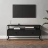 Image de Meuble TV noir 100x35x45 cm bois d ingénierie