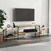 Image de vidaXL Meuble TV chêne sonoma 197x35x52 cm bois d'ingénierie826326