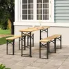 Image de Table a manger fixe sans tiroir en bois 170 x 170 x 75 cm