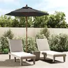 Image de Parasol de jardin avec mât en bois anthracite 196x231 cm