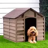 Image de vidaXL Niche pour chien Marron 86x84x82 cm Polypropylène 94214