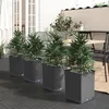 Image de vidaXL Jardinières 4 pcs noir 30x30x37 cm polypropylène 364187