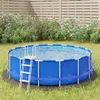 Image de vidaXL Bâche de piscine gris clair Ø306 cm géotextile polyester