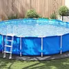 Image de Vidaxl Tapis de Fond pour Piscine, Gris Clair, Ø550 cm, Géotextile Polyester