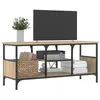 Image de Meuble TV chêne sonoma 100x35x45 cm bois d'ingénierie et fer