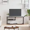 Image de Meuble TV sonoma gris 103x38x46,5 cm bois d ingénierie et acier