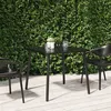 Image de Table de jardin anthracite 80x80x71 cm acier