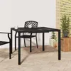 Image de Table de jardin anthracite 100x100x72 cm acier