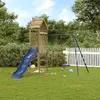 Image de vidaXL Aire de jeux d'extérieur bois de pin imprégné, ensemble de jeu, ensemble de jeu en bois, ensemble de terrain de jeu 3156909