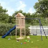 Image de vidaXL Aire de jeux d'extérieur bois de pin massif, ensemble de jeu, ensemble de jeu en bois, ensemble de terrain de jeu 3156961