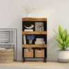 Image de vidaXL Armoire latérale 60x33x107 cm bois massif de manguier352892