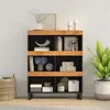 Image de vidaXL Bijzetkast 85x33x107 cm massief acaciahout352902