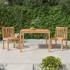 Image de vidaXL 3-delige Tuinset massief teakhout3157144