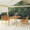 Image de vidaXL 3-delige Tuinset massief teakhout3157156