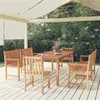 Image de vidaXL 5-delige Tuinset massief teakhout3157158